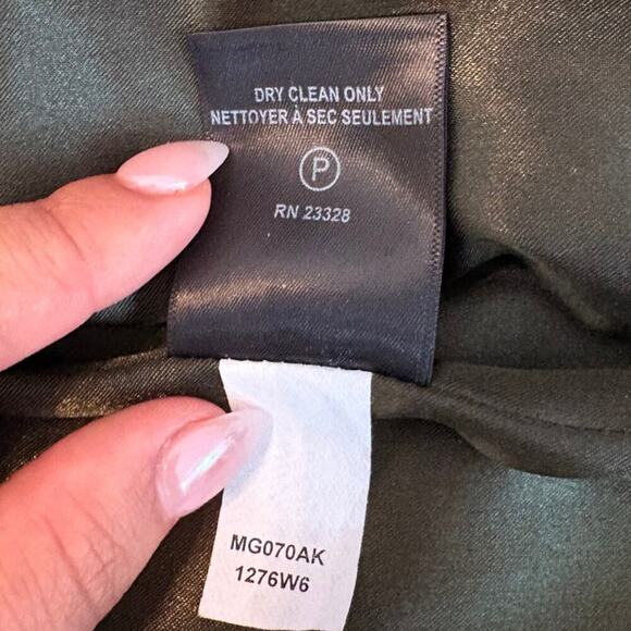 Kristen Blake Studio Collection Lambswool Blend Olive Coat - Size 14W - Picture 9 of 16